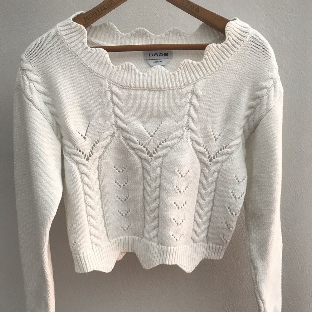 Bebe cropped sweater